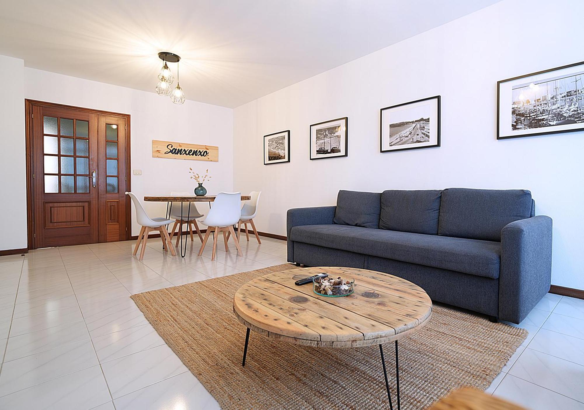 Ferienwohnung Apartamento De Playa En Sanxenxo Con Parking Exterior foto