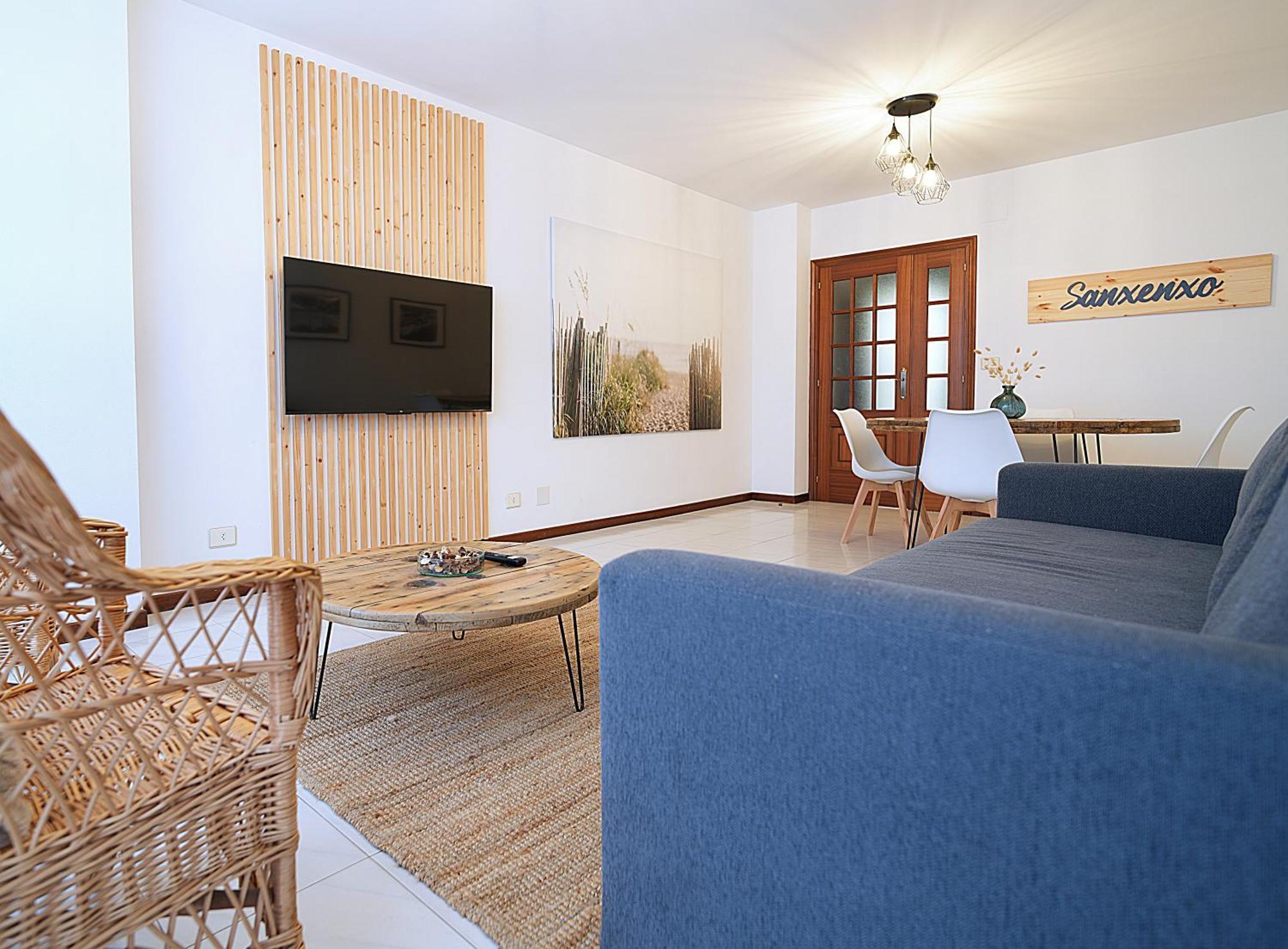 Ferienwohnung Apartamento De Playa En Sanxenxo Con Parking Exterior foto